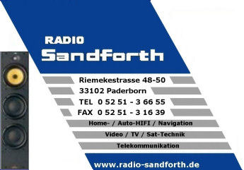 Radio-Sandforth Paderborn Visitenkarte